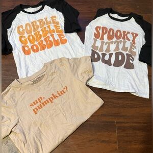 Lot of three fall boys fall shirts